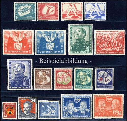 DDR, Jahrgang 1951 postfrisch komplett