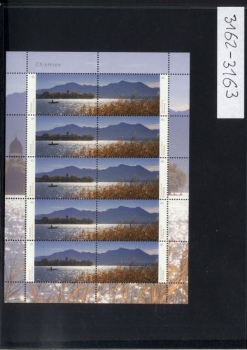 Bund, Michel Nr. 3162-3163 Zehnerbogen postfrisch - Chiemsee