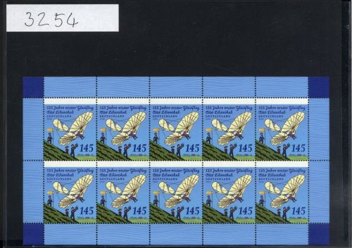 Bund, Michel Nr. 3254 Zehnerbogen postfrisch - Otto Lilienthal
