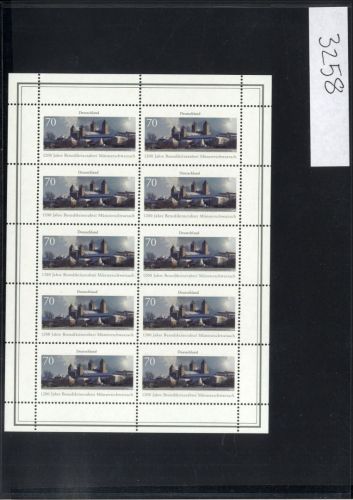 Bund, Michel Nr. 3258 Zehnerbogen postfrisch - Benediktinerabtei