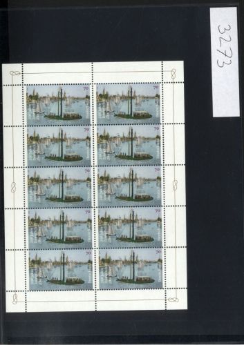 Bund, Michel Nr. 3273 Zehnerbogen postfrisch - Dampfschiff "Die Weser"