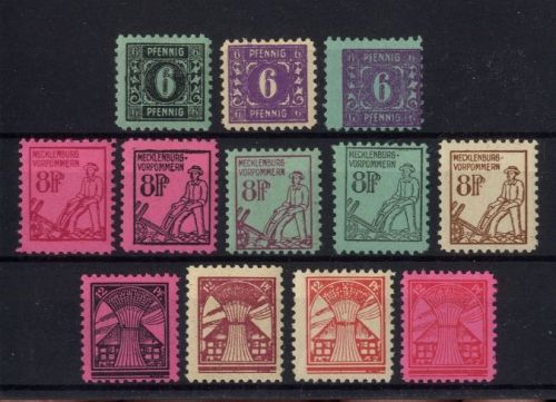 SBZ, Mecklenburg-Vorpommern Michel Nr. 8-19 postfrisch