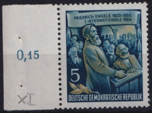 DDR, MiNr. 485 A XI postfrisch - Friedrich Engels
