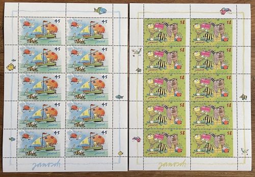 Bund, Michel Nr. 2992-2993 Zehnerbogen postfrisch - Janosch - Panama - Tiger