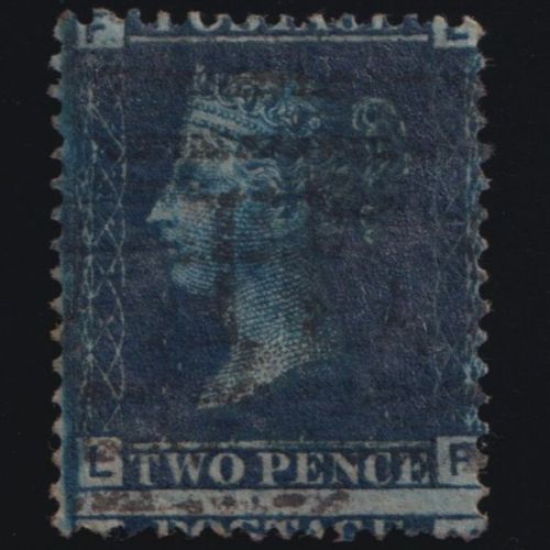 Großbritannien MiNr. 17 Y Platte 12 gestempelt – Königin Viktoria 22.12.1868