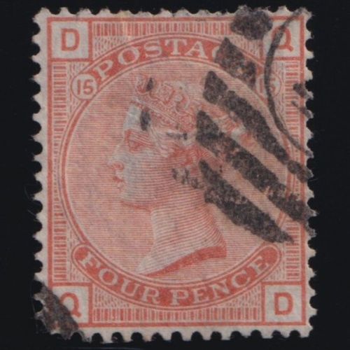 Großbritannien MiNr. 42 Pl. 15 gestempelt – Königin Viktoria 1.3.1876