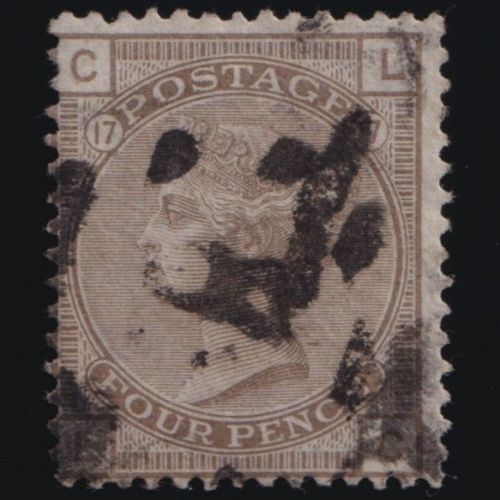 Großbritannien MiNr. 52 Pl. 17 gestempelt – Königin Viktoria 15.8.1880