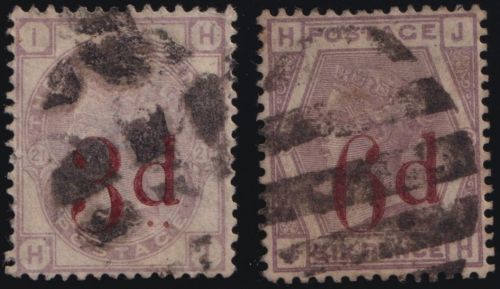 Großbritannien MiNr. 70-71 gestempelt – Königin Viktoria 1883