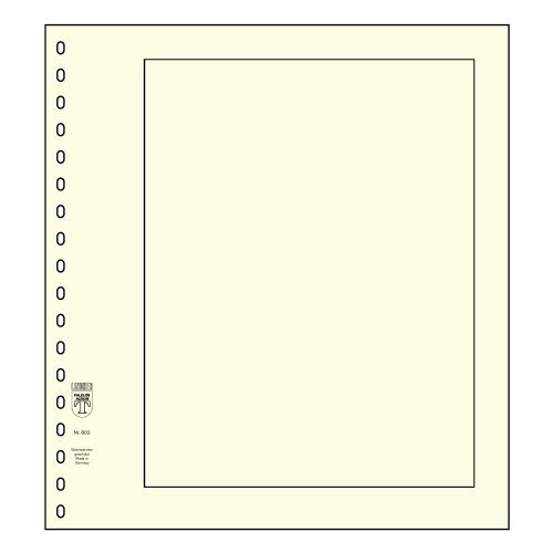 10 LINDNER Blanko-Blätter 802 (Format 272 x 296 mm)