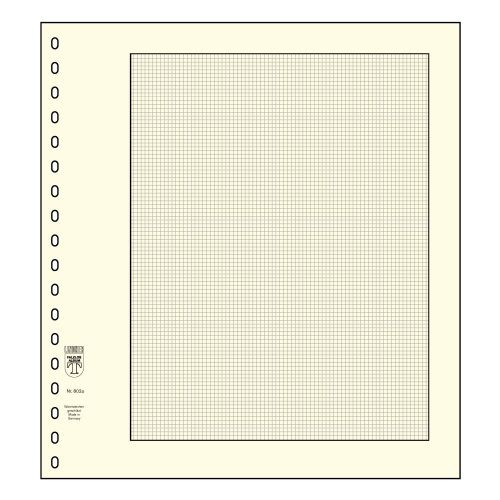 10 LINDNER Blanko-Blätter 802 a (Format 272 x 296 mm)