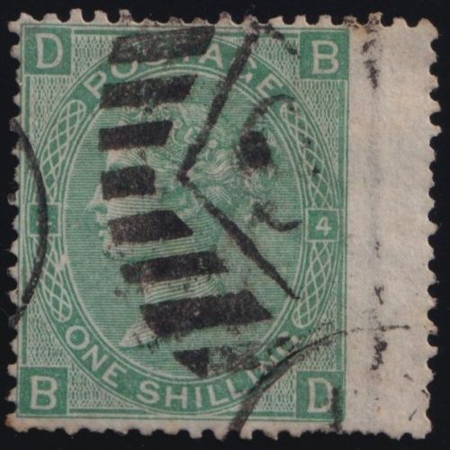 Großbritannien MiNr. 27 Pl. 4 gestempelt – Königin Viktoria – 19.1.1865
