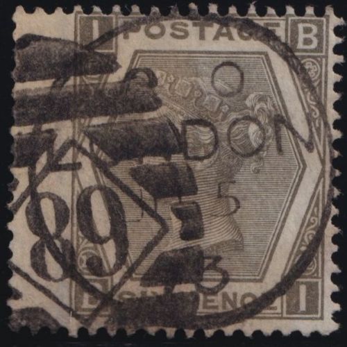 Großbritannien MiNr. 39 Pl. 12 mit Breitrand gestempelt – Königin Viktoria