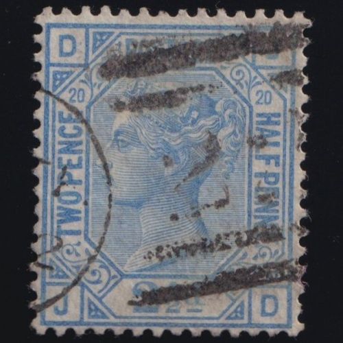 Großbritannien MiNr. 51 Pl. 20 Z kopfstehendes Wasserzeichen! gestempelt