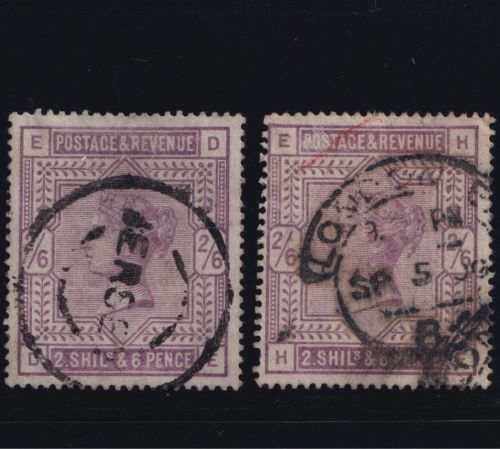 Großbritannien MiNr. 82a + 82b gestempelt – Königin Viktoria 1883