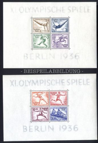 Deutsches Reich, Block 5 + 6 postfrisch - 1936 Olympiade Olympische Spiele