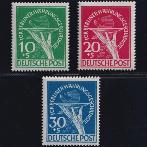 Berlin, Michel Nr. 68-70 postfrisch - Währungsgeschädigte