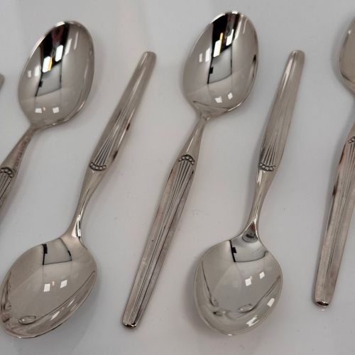 WMF MADRID 90er Silberauflage - 6x Kaffelöffel / Löffel klein - 13,3cm