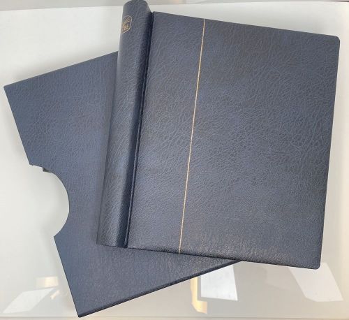 KABE Klemmbinder ATLAS Leder Blau mit Kassette – gebraucht neuwertig!