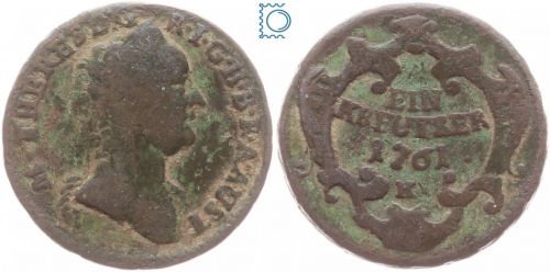 RDR Habsburg Österreich, 1 Kreuzer 1761 K, Maria Theresia