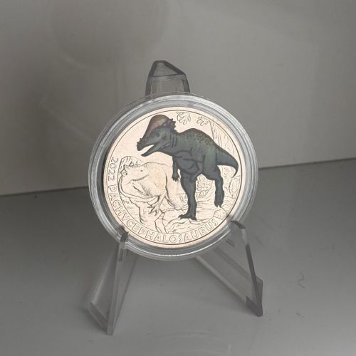 ÖSTERREICH 3 Euro 2022 Pachycephalosaurus Dinosaurier st