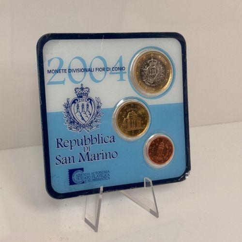 SAN MARINO Euro Miniset 2004 - 1,55€ - Wappen - Original OVP stempelglanz