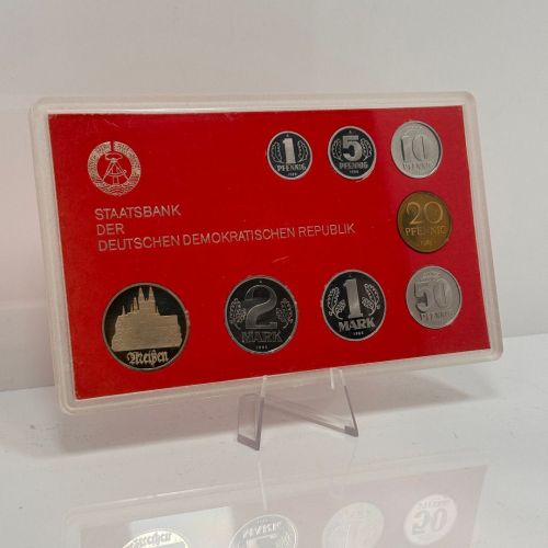 DDR KMS Kursmünzensatz 1983 mit 5 Mark Meißen PP proof RAR