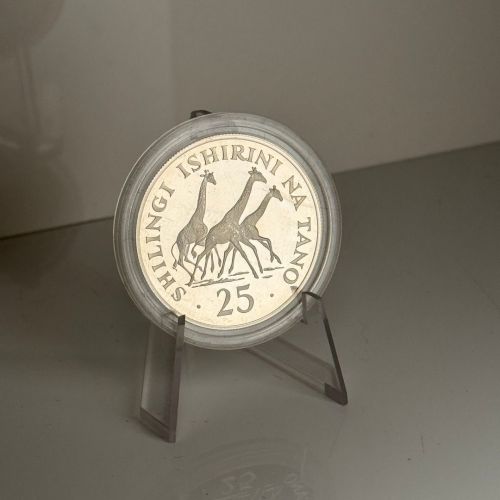 TANZANIA 25 Schilling Shilingi 1974 - Giraffen WWF World Wildlife Fund - PP