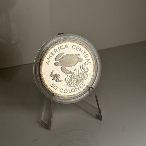 COSTA RICA 50 Colones 1974 - Grüne Schildkröten WWF World Wildlife Fund - PP
