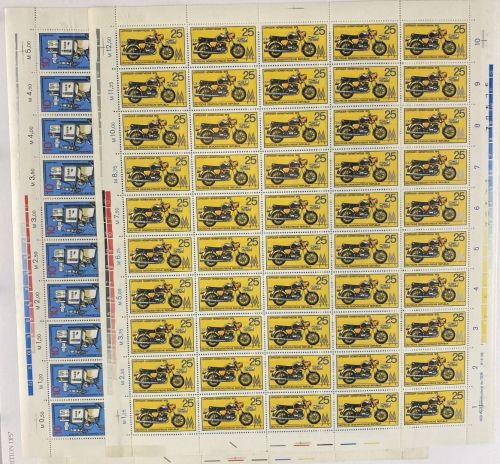 DDR, MiNr. 2076-77 DV DWD Bogen postfrisch Druckvermerk