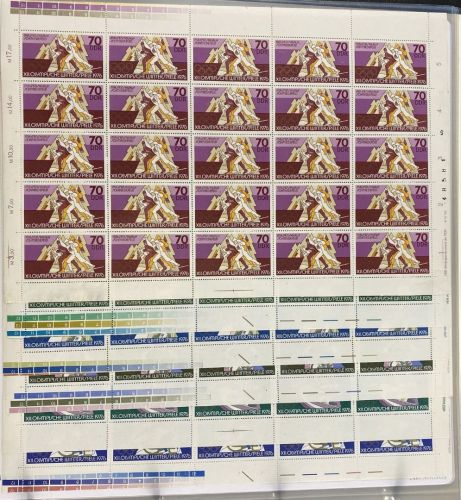 DDR, MiNr. 2099-2104 DV DWD Bogen Satz postfrisch Druckvermerk