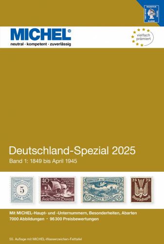 MICHEL Deutschland Spezial Katalog 2025 - Band 1