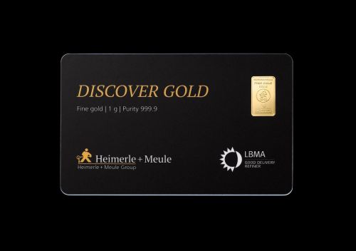 FineCard 1,0 g Feingold Goldbarren | Dicover Gold