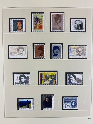 CEPT Europa Union Jahrgang 1996 postfrisch komplett auf SAFE dual Vordruck