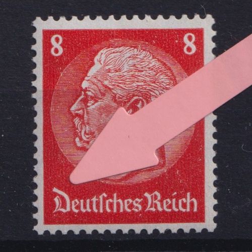 Deutsches Reich Michel-Nr. 485 PF I Plattenfehler "D" von Deutsches oben offen