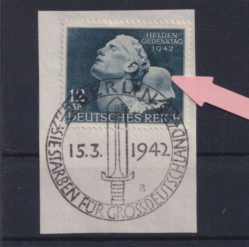 Deutsches Reich, Michel Nr. 812 PF III Plattenfehler postfrisch