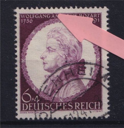Deutsches Reich, Michel Nr. 810 PF III Plattenfehler gestempelt