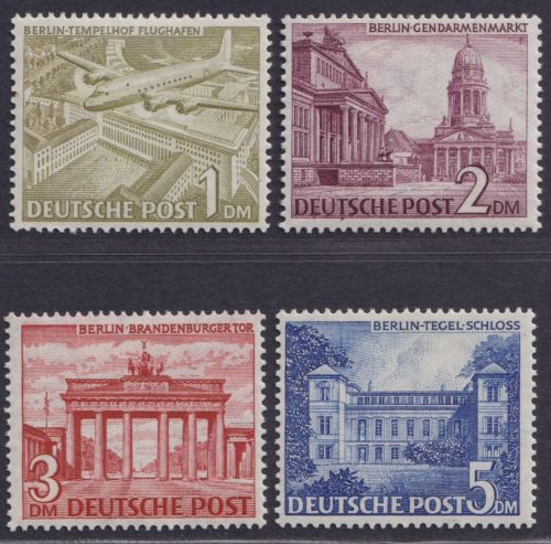 Berlin Nr. 57-60 ungebraucht mit Falz - 1-5 DM Bauten