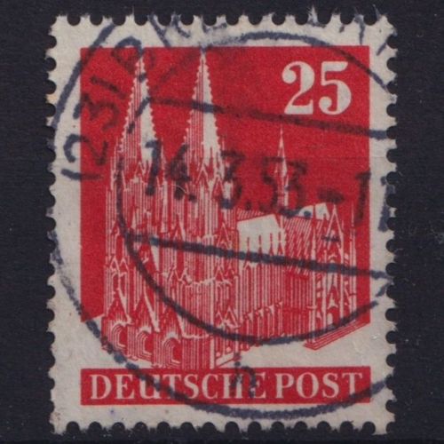 Bizone, MiNr. 87 IV WA | 25 Pfg. gestempelt