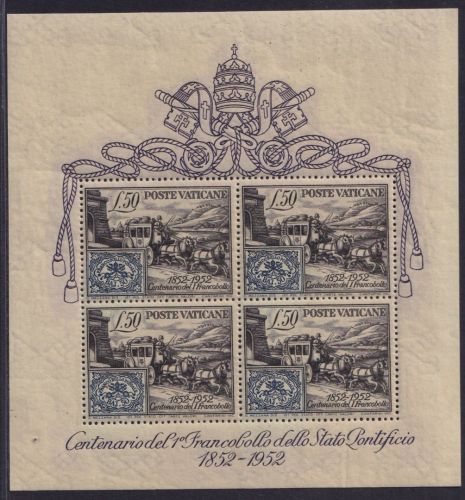 Vatikan Block 1 postfrisch - Briefmarkenausstellung Vatikanstadt