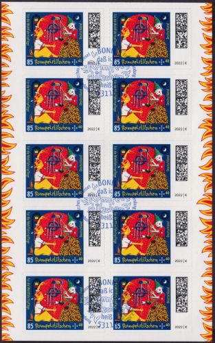 Bund, Folienblatt 118 gestempelt ESST - 3669 - Rumpelstilzchen Grimms Märchen