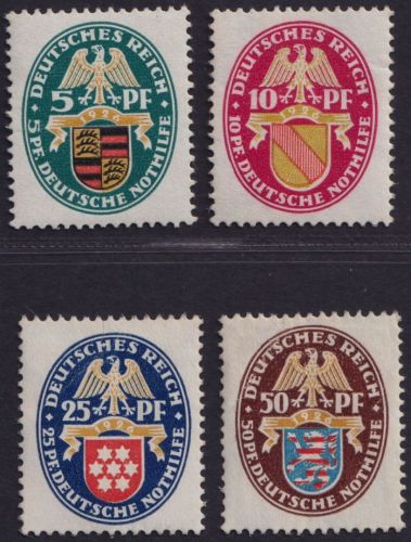 Deutsches Reich MiNr. 398-401 ungebraucht - Nothilfe 1926