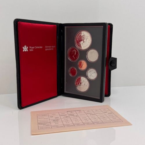 Kanada 1980 KMS Kursmünzensatz PP Coin Set Proof 1 Dollar Silber (2,91 CAD)