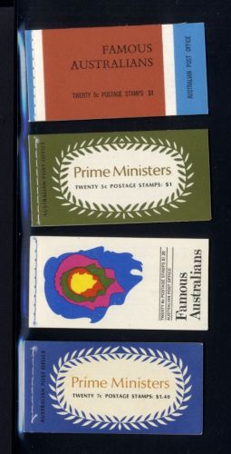 Australien 1970-1972 - Markenheftchen MH 42, 43, 46, 49 postfrisch