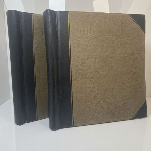 SCHWARTE Album ALLE WELT - Briefmarken Sammlung in zwei Alben - Hoher Michel!