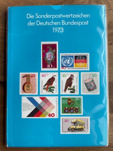 Amtliches JAHRBUCH Bundesrepublik / Berlin 1973, geprüft Schlegel BPP -Selten!