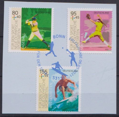 Bund 3602-3604 gestempelt ESST BONN - Neue olympische Sportarten