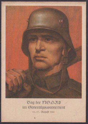 Sonderkarte ein Jahr NSDAP im Generalgouvernement 15.-17.8.41