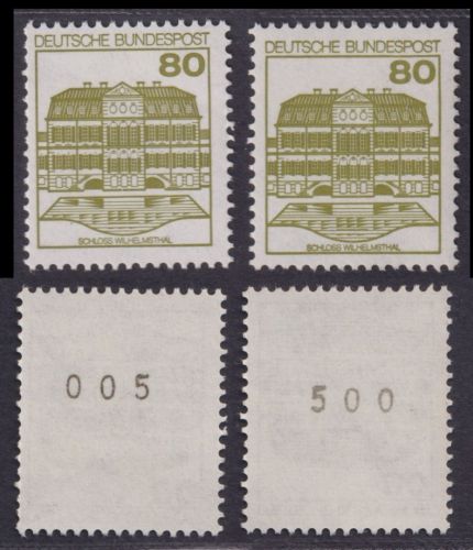 Bund, Michel Nr. 1140 AII RA RE EZM Letterset postfrisch Rollenanfang 005 500