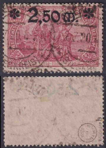 Deutsches Reich, Michel Nr. 118 b gestempelt, geprüft INFLA Bauer BPP