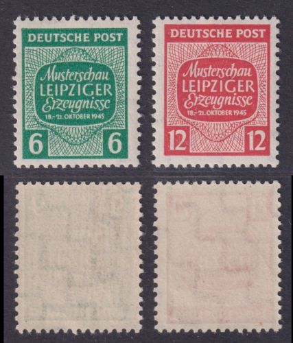 SBZ, Michel Nr. 124-125 X postfrisch - WZ Stufen fallend